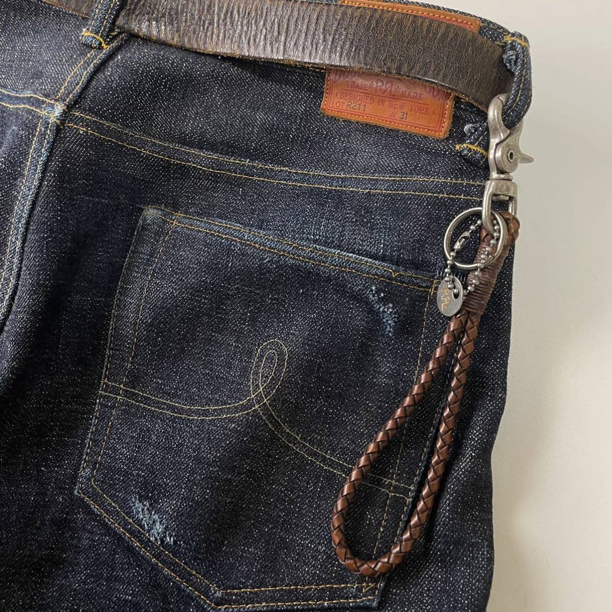 RRL “Braided Leather Key Fob” レザー 編み込み キーホルダー