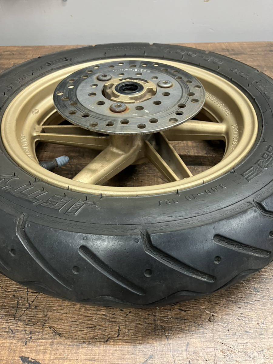 359】 送料込 AF35 ライブDio ZX 純正 ホイール 金ホイール リアパンク