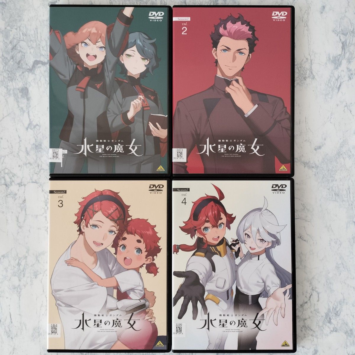 DVD 機動戦士ガンダム 水星の魔女 1期 2期 全8巻 新品ケース付｜Yahoo