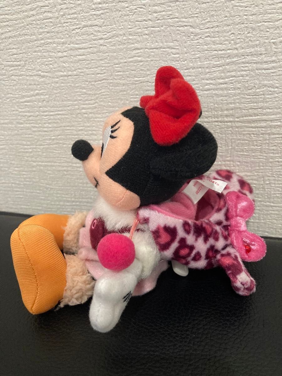 レア〉ディズニー ミニー ぬいぐるみバッジ ぬいば キーホルダー