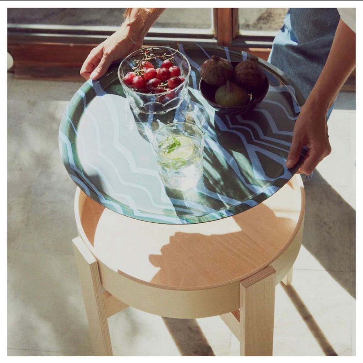 marimekko IKEA BASTUA サイドテーブル 未使用トレイ2種 完売品｜Yahoo