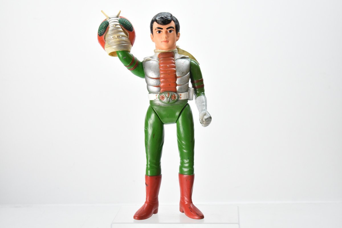 Yahoo!オークション - 超希少 旧バンダイ 仮面ライダーV3 面取れ ソフ