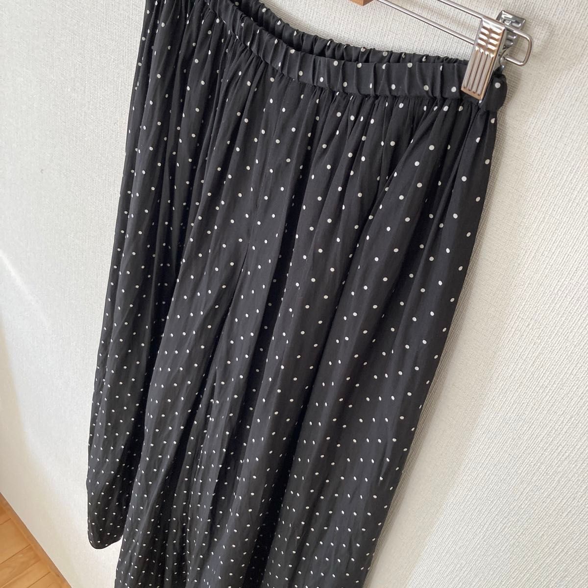 BEARDSLEY(ビアズリー)シワシフォンギャザーパンツ ドット柄｜Yahoo