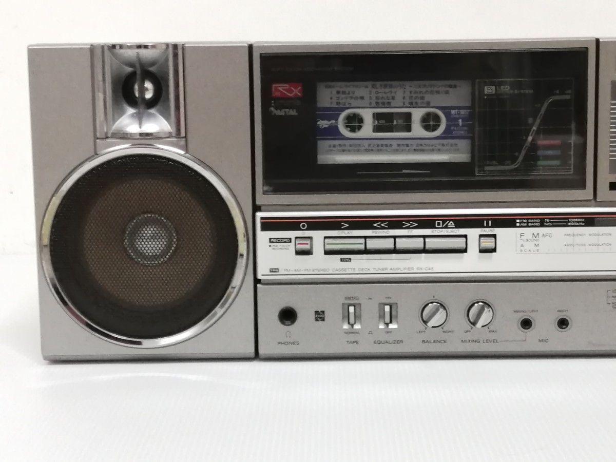 美品 ナショナル RX-C45 ラジカセ セパレート式 動作確認済み 昭和