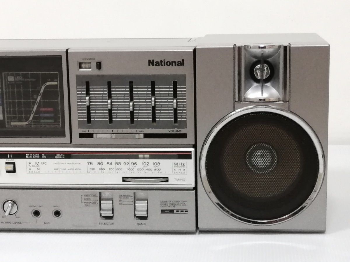 美品 ナショナル RX-C45 ラジカセ セパレート式 動作確認済み 昭和