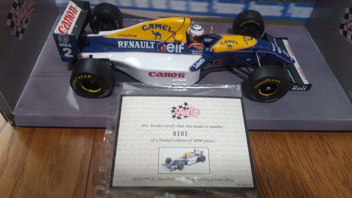 1/18 Quartzo WILLIAMS FW14B N MANSELL FW15C A Prost CAMEL仕様2台