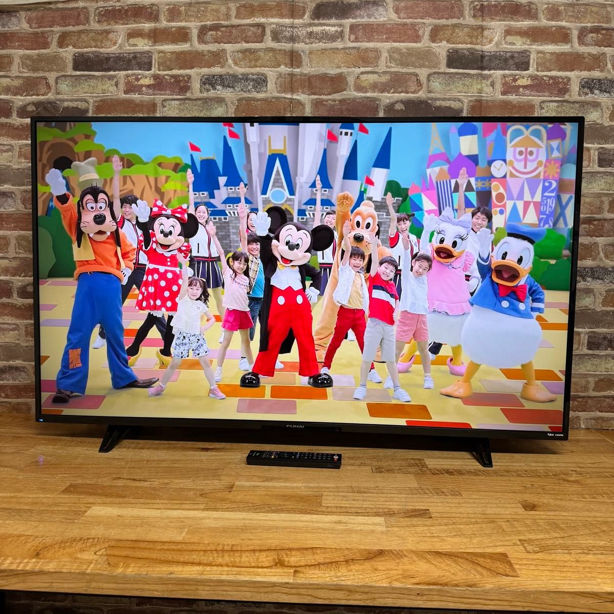 フナイ 50インチ 4K HDR対応 液晶テレビ FL-50U3010 外付けUSB HDD 裏