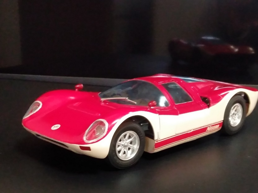 オオタキ 1/16 ニッサンR380-Ⅱ プラモデル組立て塗装済完成品＋旧い