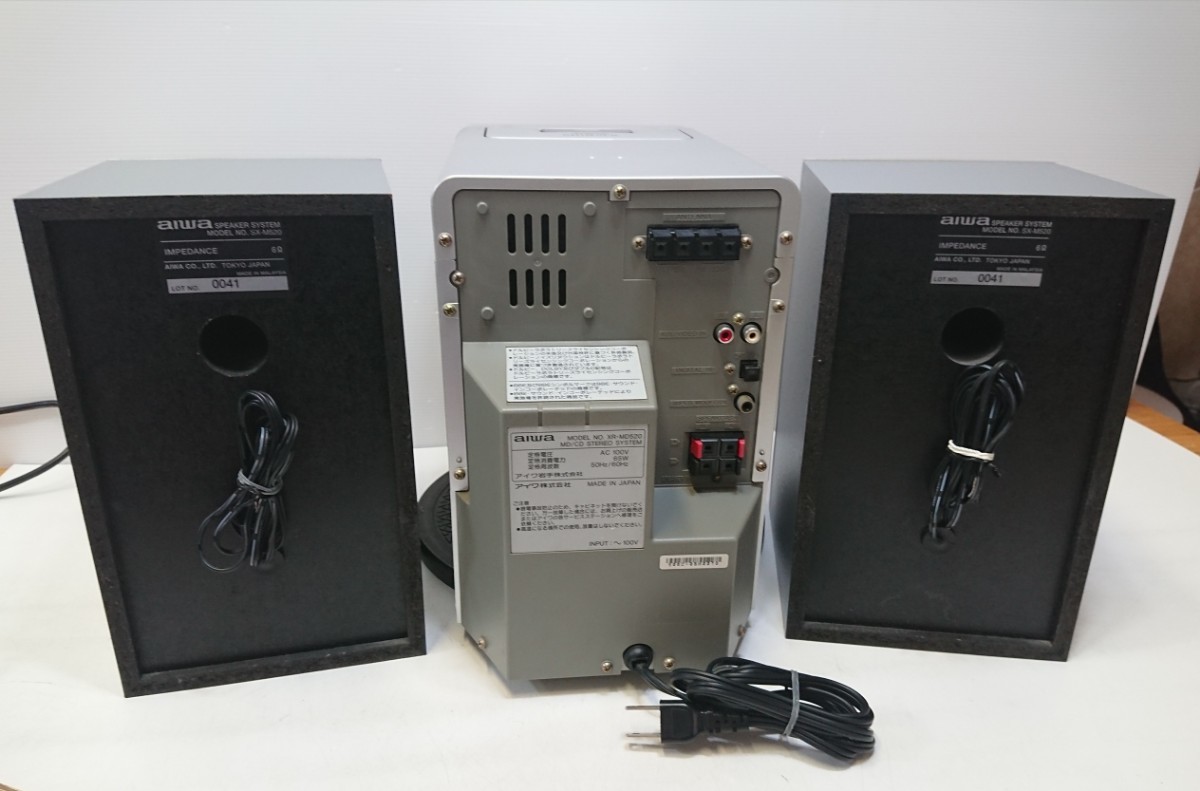 Yahoo!オークション - 管理1102 aiwa アイワ MD/CD ステレオ システム