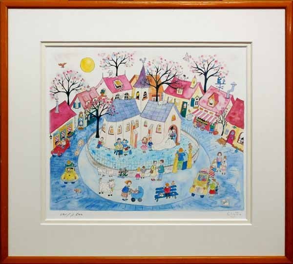 クリーブ 版画 村の結婚式 作家クリーブ 版画絵画 村の結婚式 - メルカリ