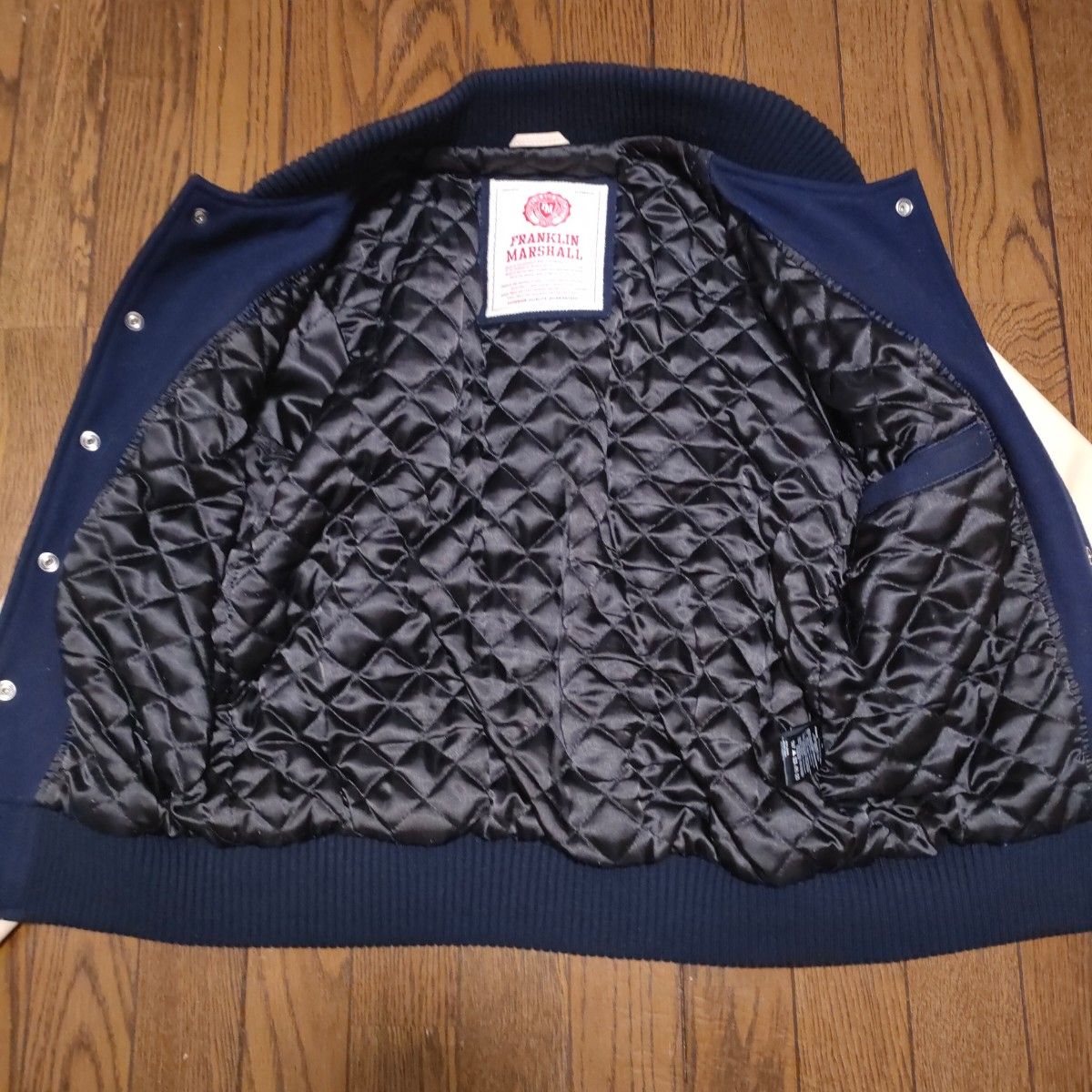 FRANKLIN&MARSHAL スタジャン 袖牛革 Sサイズ フランクリンマーシャル