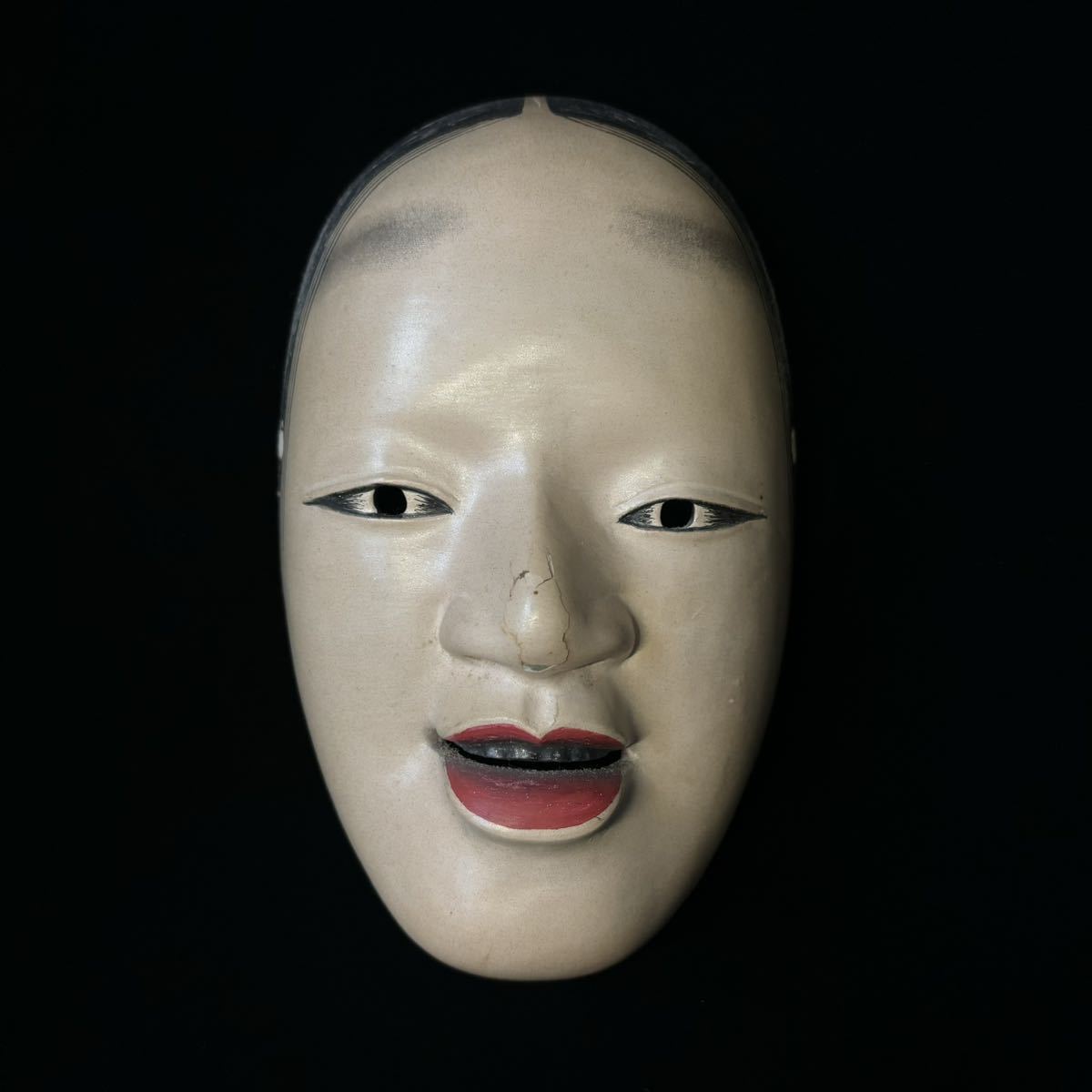 Yahoo!オークション - 能面 時代 木彫彩色能面 「小面」 若女 縦20.6cm