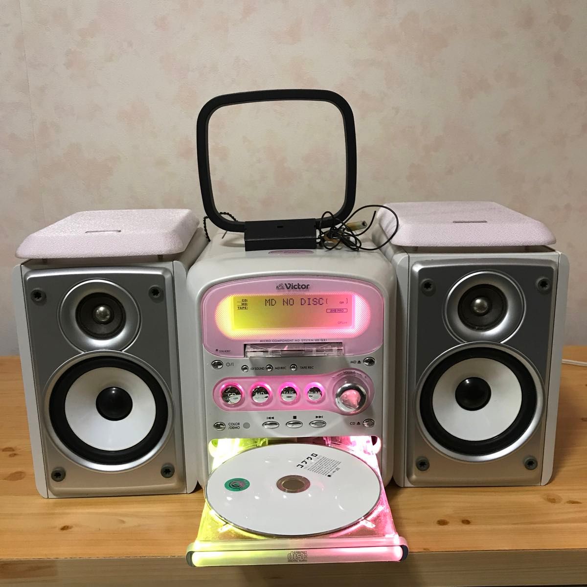 Victor MD・CDコンポ UX-QX1-P トルマリンピンク｜Yahoo!フリマ（旧