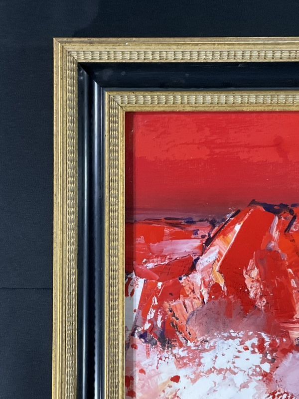 Yahoo!オークション - 真作 油彩 三浦義幸 『赤富士』 P12 ブラジル日