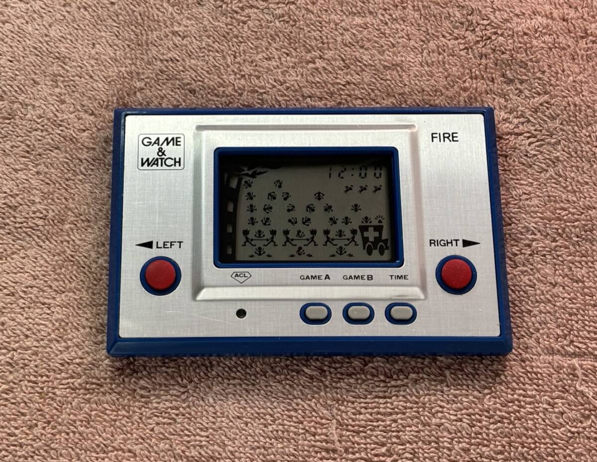 Yahoo!オークション - 美品 ゲームウォッチ ファイア FIRE 中古 任天堂