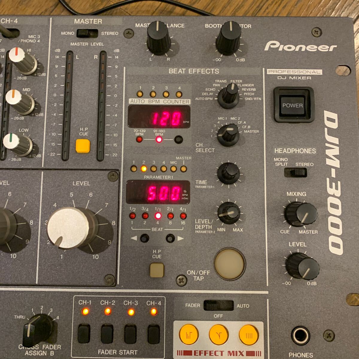 Yahoo!オークション - Pioneer DJミキサー DJM-3000 ロータリーフェー