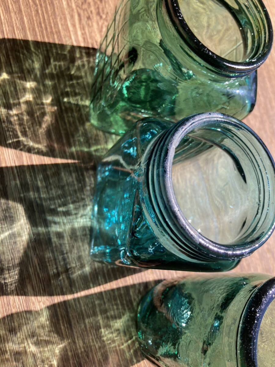 昭和レトロ瓶 ⑦佃煮 海苔 ガラス瓶 アンティーク ビンテージ 空き瓶