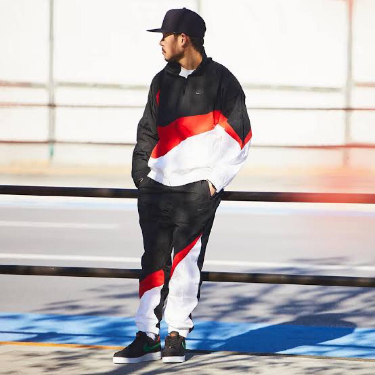 NIKE BIG SWOOSH セットアップ 上下セット ビッグスウッシュ ナイロン