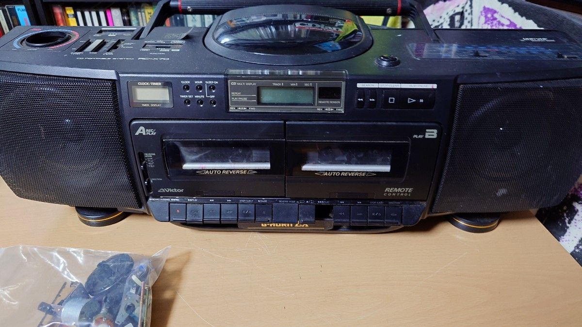 ジャンク品 victor RC-X70 ラジカセ CD ダブル｜Yahoo!フリマ（旧