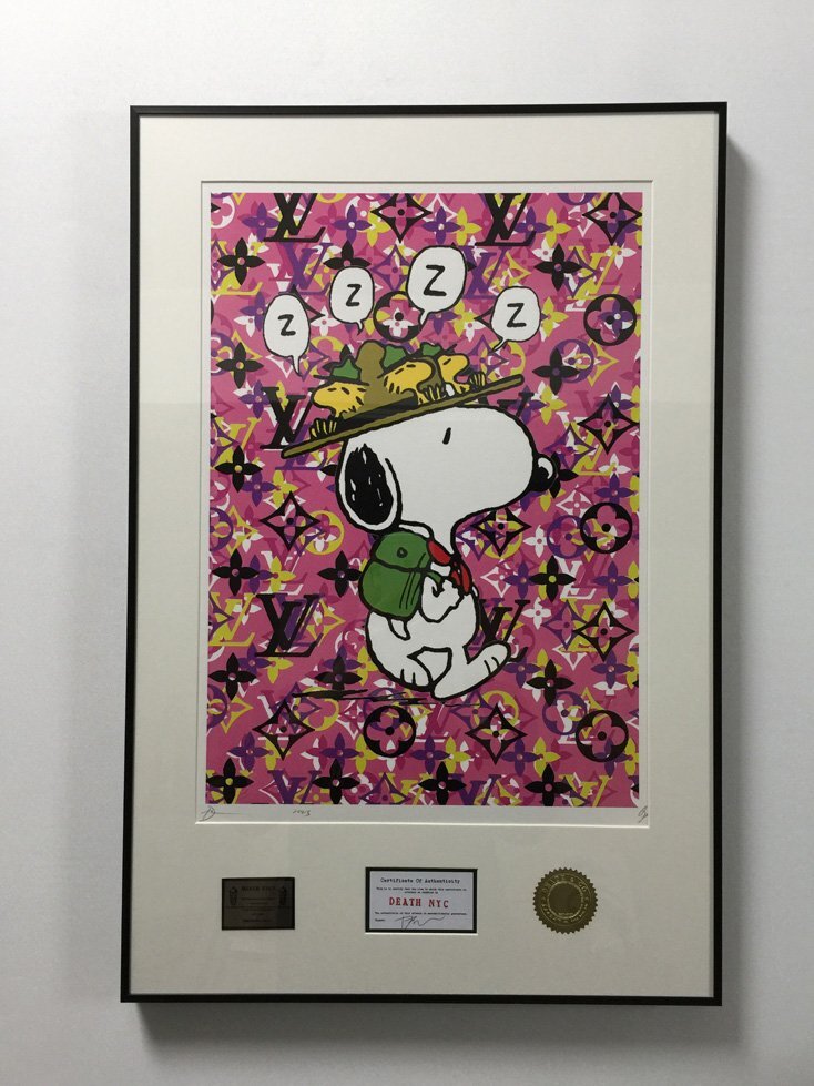 Yahoo!オークション - DEATH NYC 額付き 世界限定100枚 アートポスタ