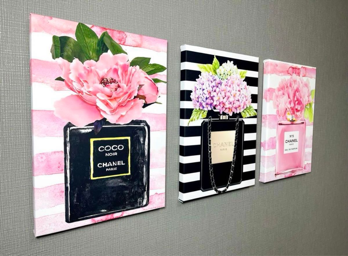 No.93木枠付きキャンバスアート ブランドアートポスター 香水 chance