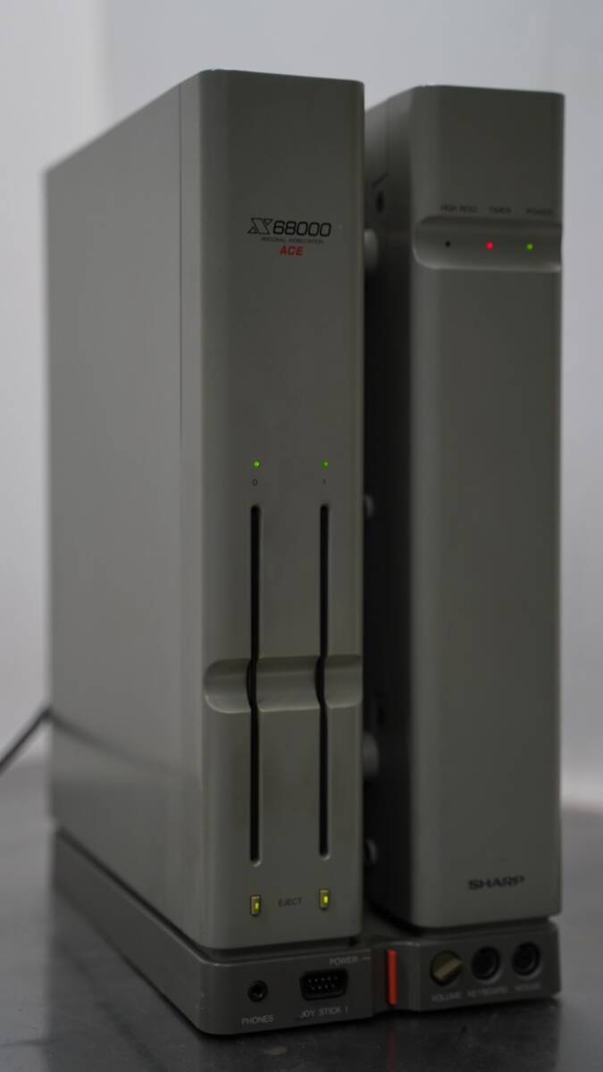 Yahoo!オークション - SHARP シャープ X68000 ACE CZ-601C-GY 旧型PC