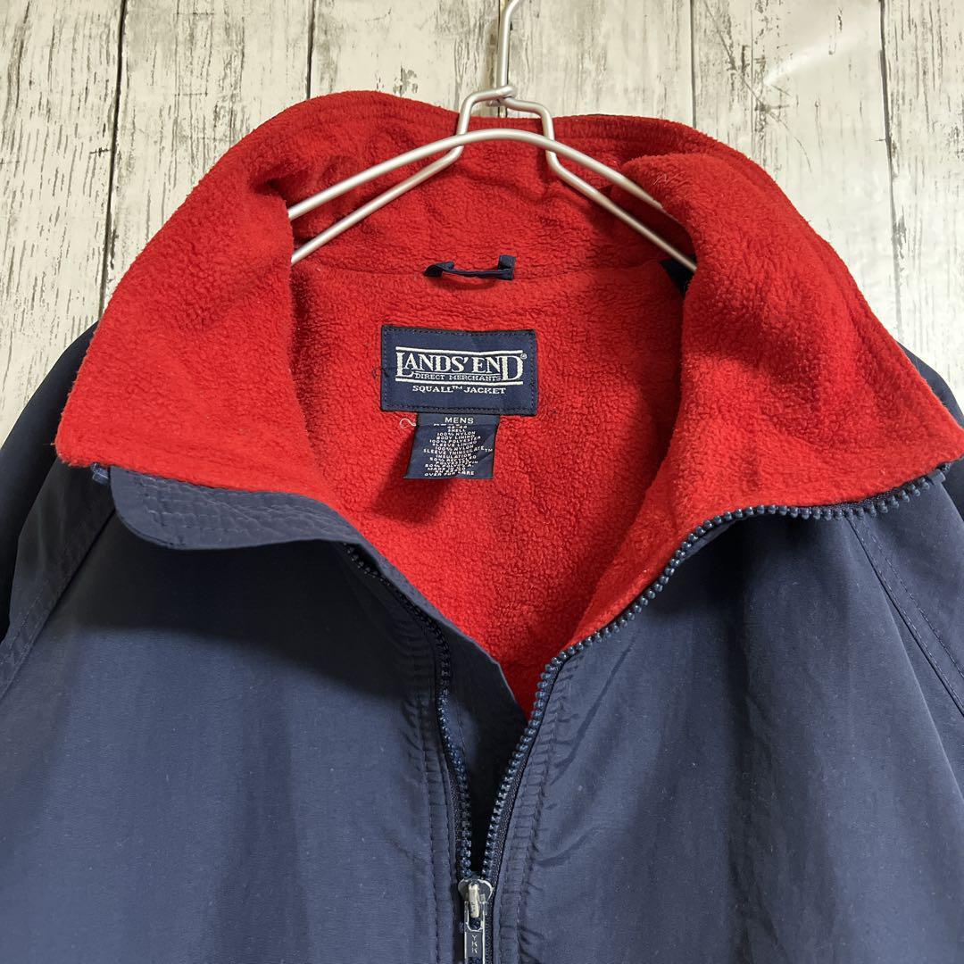 90's LANDS'END ランズエンド USA製 ウォームアップジャケット