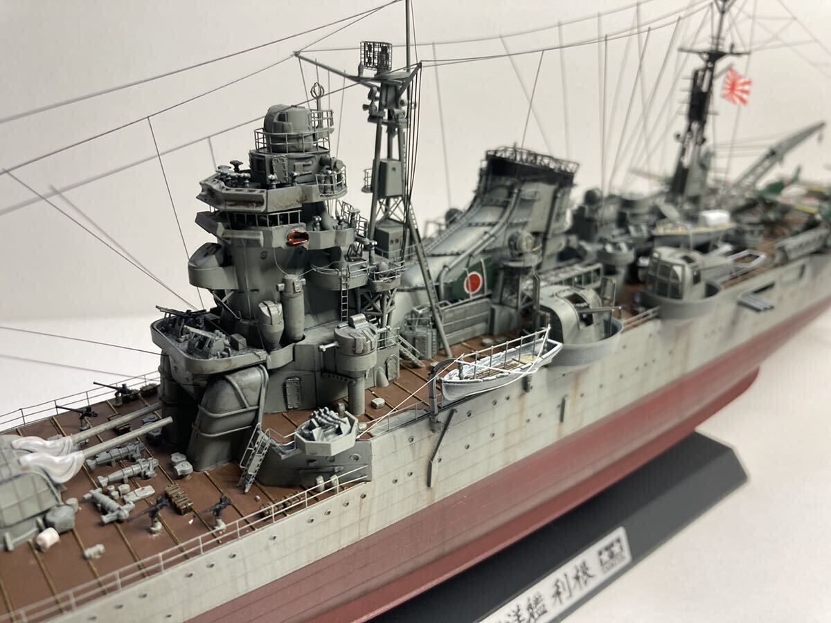 Yahoo!オークション - 日本海軍 重巡洋艦 利根 1/350 完成品 タミヤ