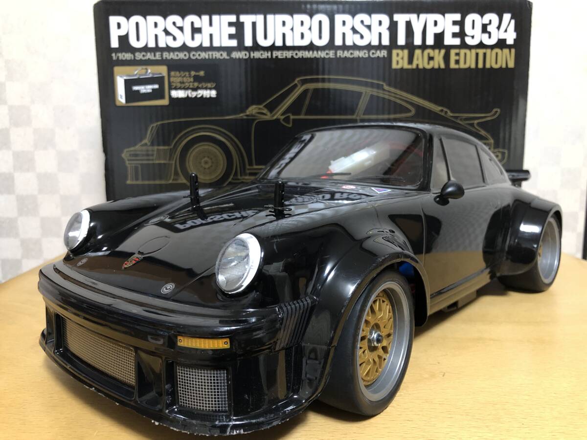 Yahoo!オークション - タミヤ 1/10RC ポルシェ ターボ RSR 934 ブラッ