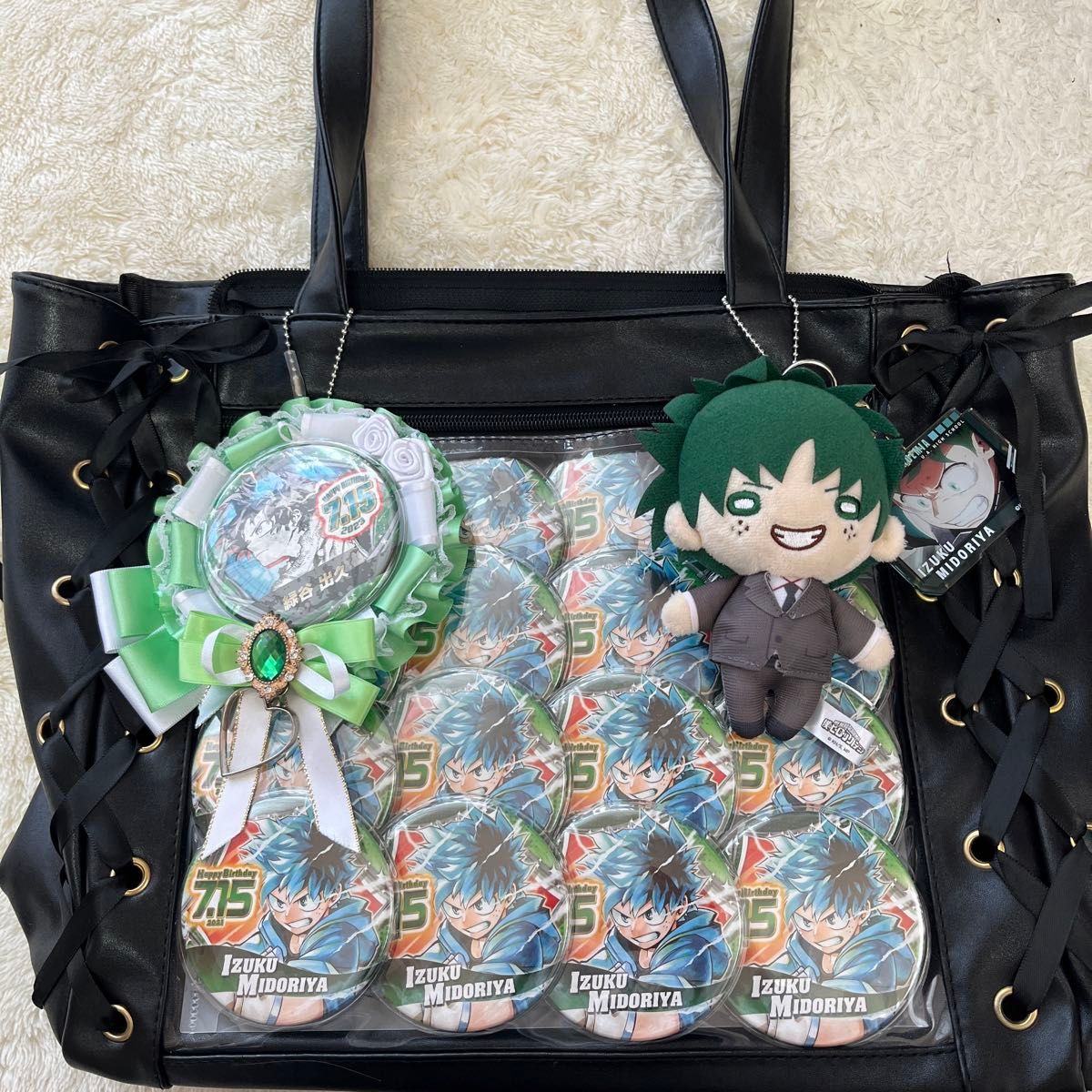 痛バ 僕のヒーローアカデミア 緑谷出久 出久 ヒロアカ レースアップ