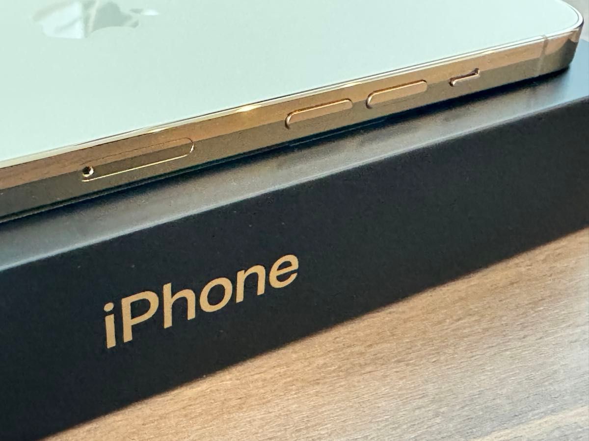 美品 iPhone12 Pro Max Gold 256GB Appleストア一括購入品 新品ガラス