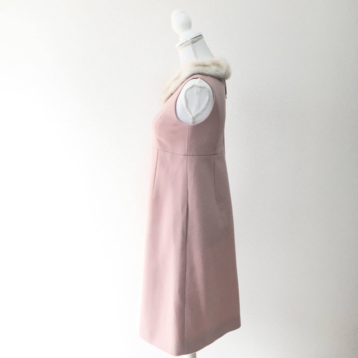 美品 定価26万円 FOXEY フォクシー ファー カシミヤ ワンピース 送料