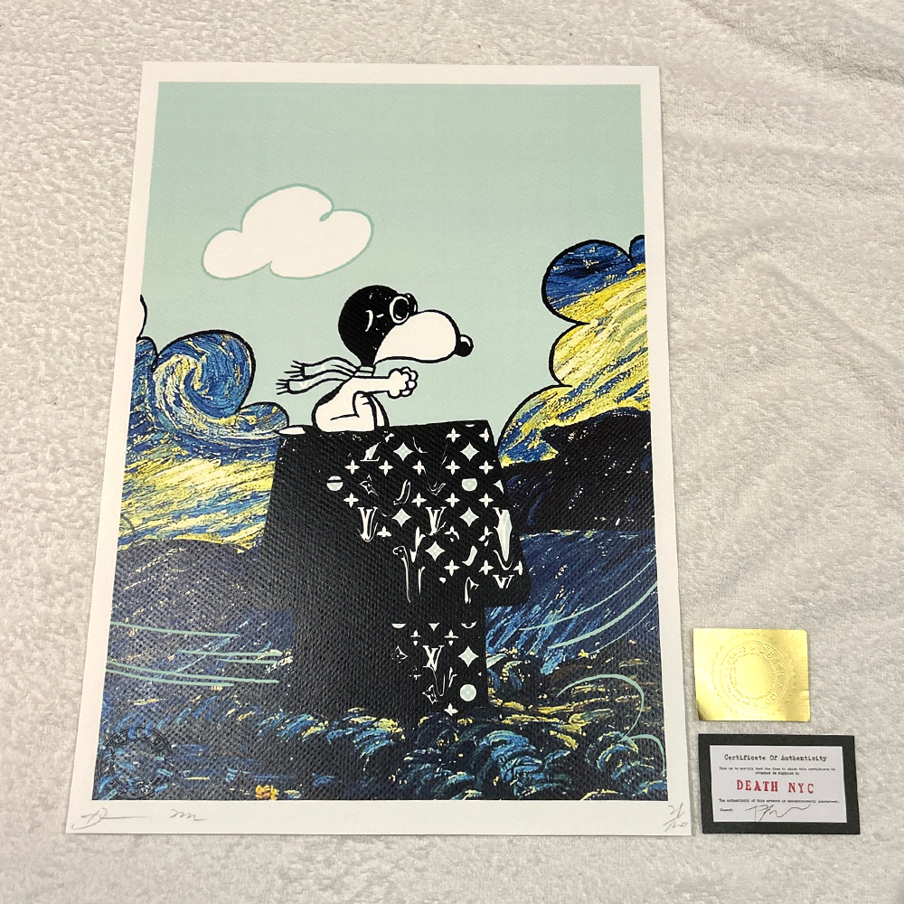 Yahoo!オークション - 世界限定100枚 DEATH NYC スヌーピー SNOOPY ル