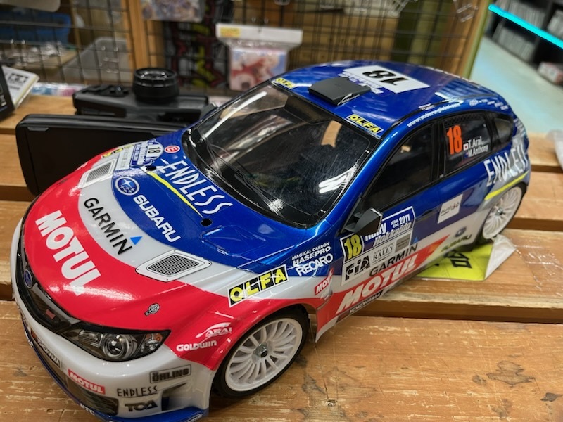 タミヤ 1/10 電動RC スバル インプレッサ WRX STI チームアライ（XV-01