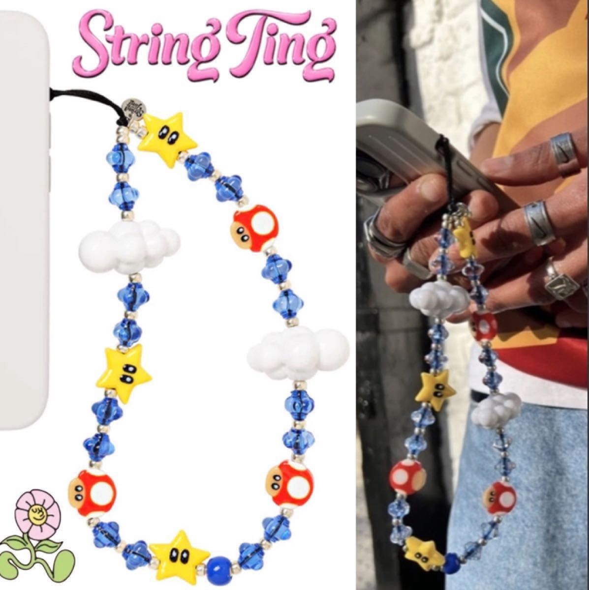 セレブ愛用《String Ting》マリオ スマホストラップ｜Yahoo!フリマ（旧