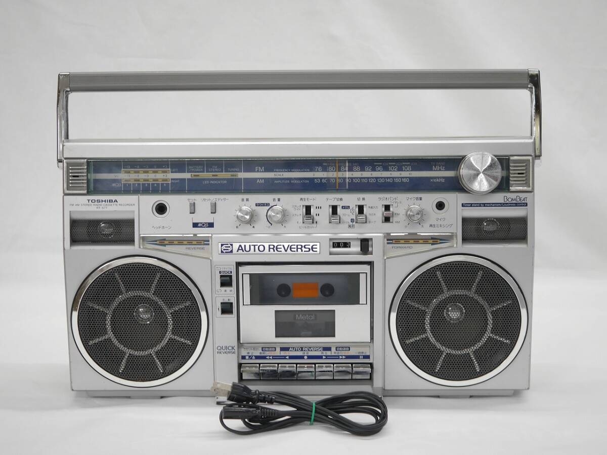 Yahoo!オークション - TOSHIBA RT-S77 BOMBEAT ボムビート FM/AM 東芝