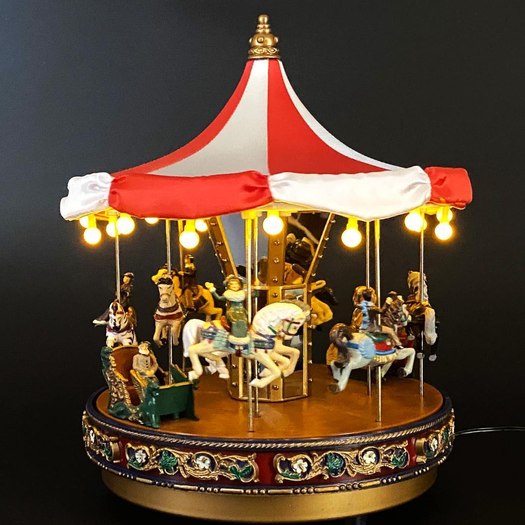レア】ミスタークリスマス メリーゴーランド オルゴール カルーセル
