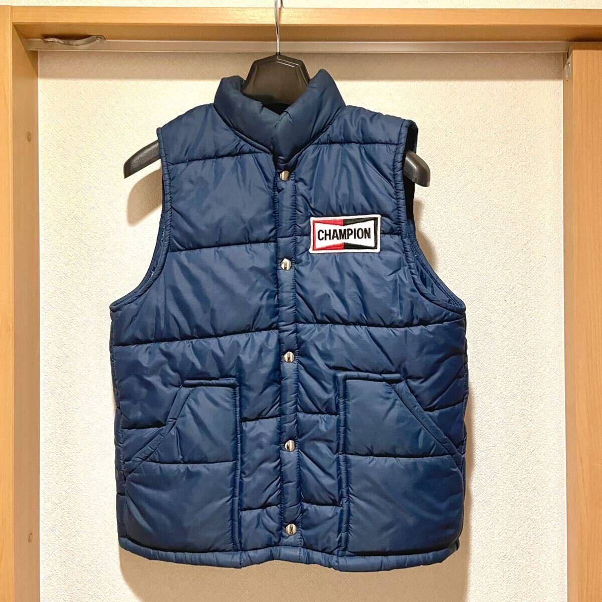 70s オフィシャル チャンピオン プラグ CHAMPION 中綿ベスト Spark