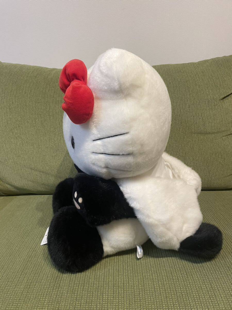 ハローキティ 変身 パンダ L ぬいぐるみ 希少 激レア タグ付き