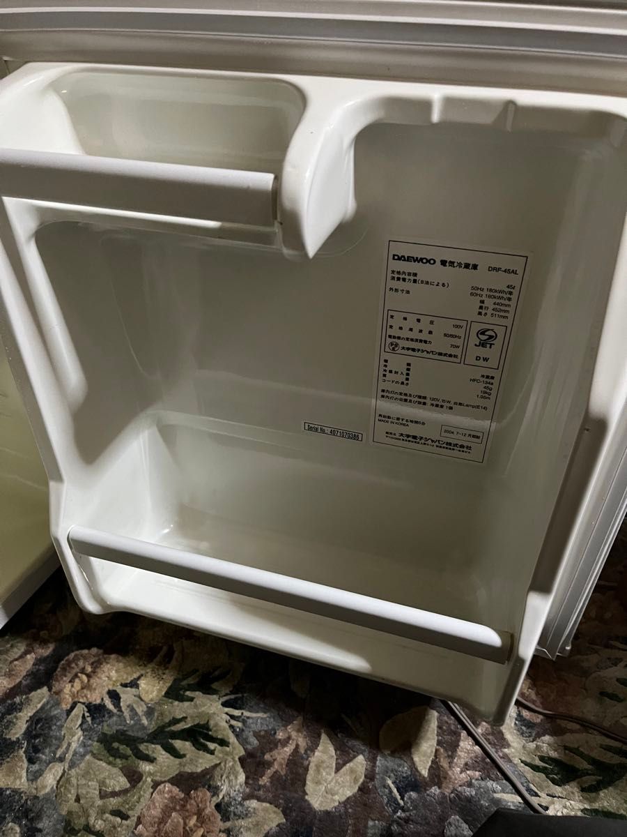 小型冷蔵庫 DAEWOO/ダイウー DRF-45AL (1ドア冷蔵庫45L)｜Yahoo
