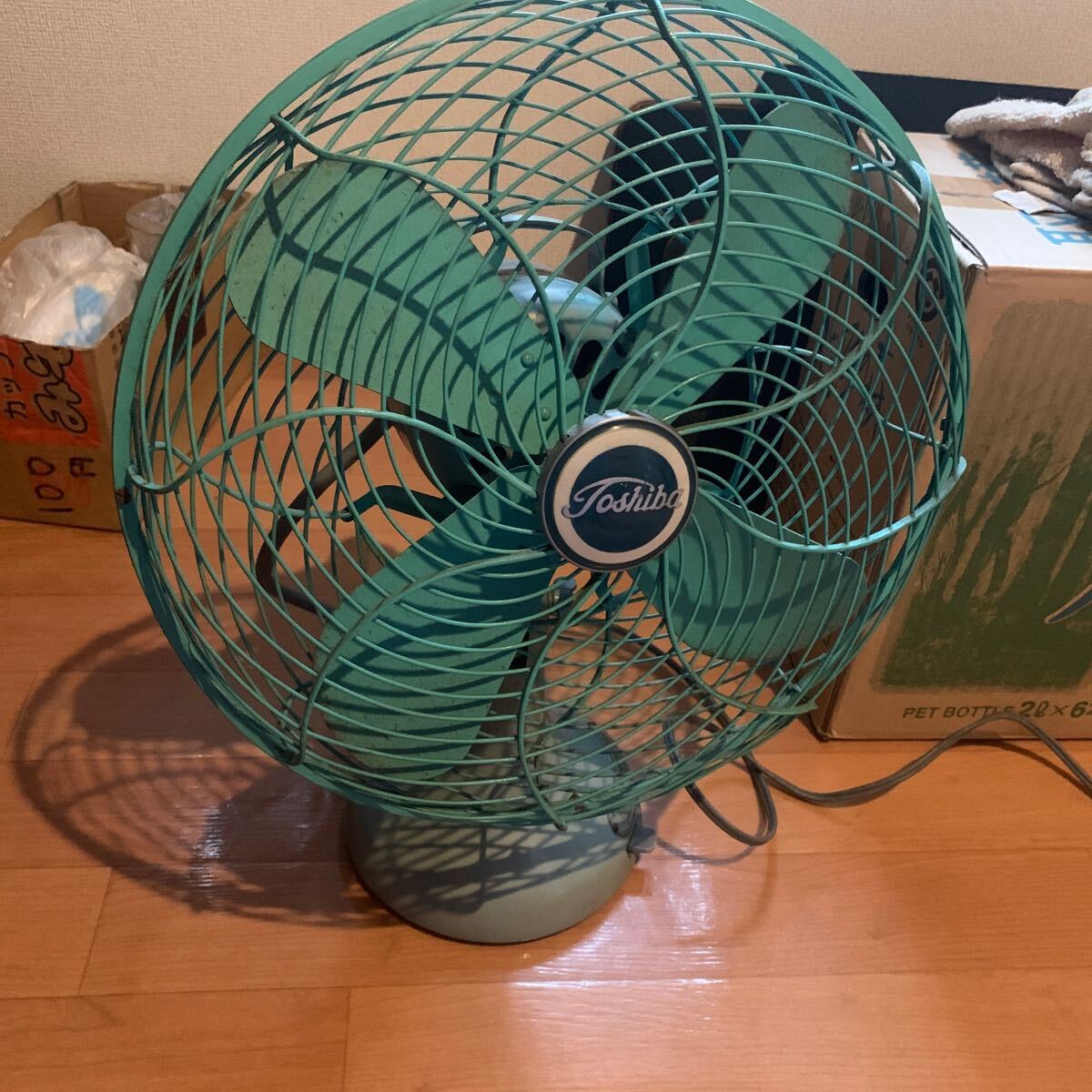 ジャンク】TOSHIBA ADF-30R-1 昭和レトロ 扇風機 昭和レトロ 東京芝浦