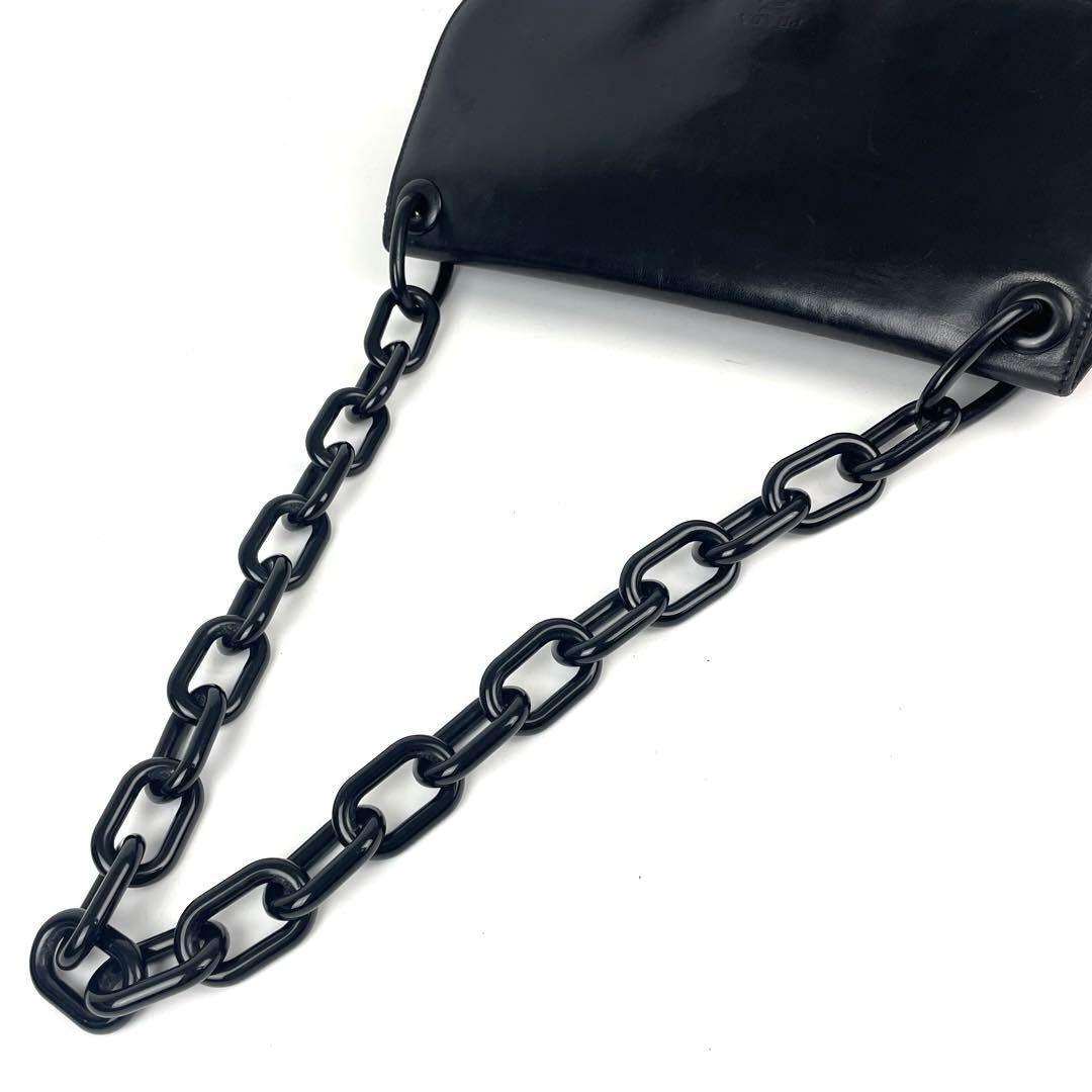 人気】PRADA プラダ ショルダーバッグ ロゴ型押し プラチェーン 白タグ