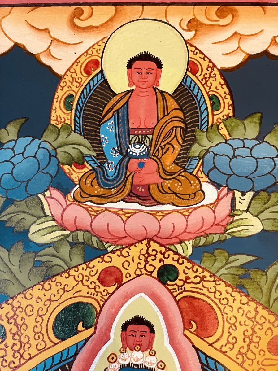 SALE《1点物 手描き肉筆画》ロケショワー 十一面観音 タンカ 曼荼羅