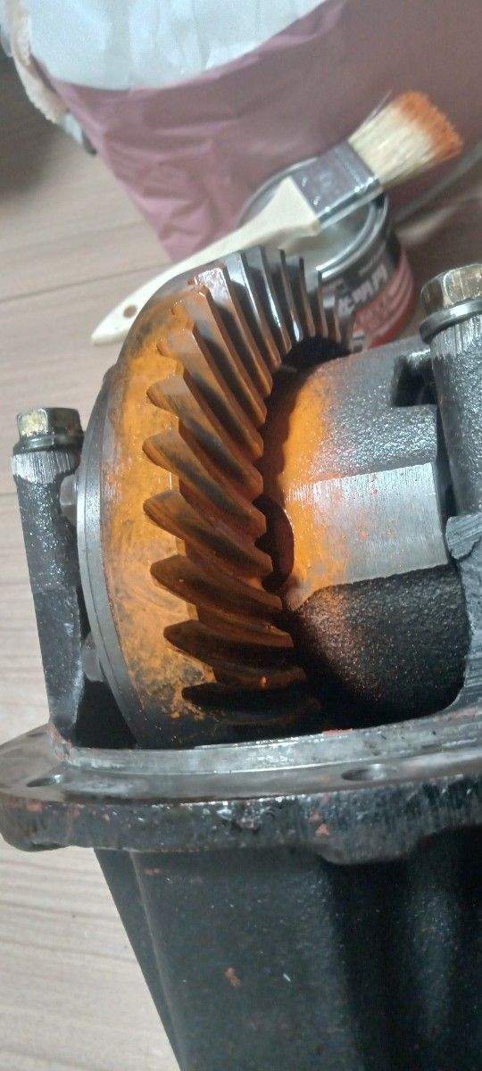 JA11 純正機械式LSD リアデフ (5 125) 歯当たり バックラッシュ調整