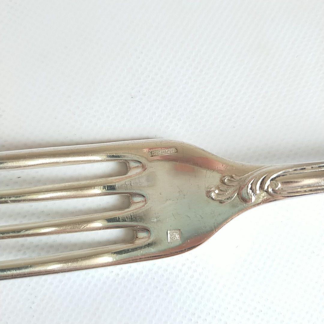 クリストフル Christofle デザートフォーク 4本 マルリー モノグラム