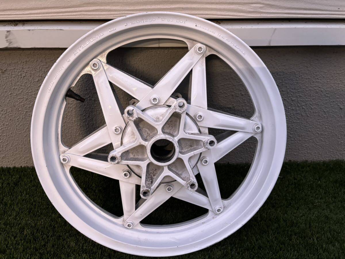 Yahoo!オークション - CBR400F純正フロントホイール 白ホイール 星形 Z