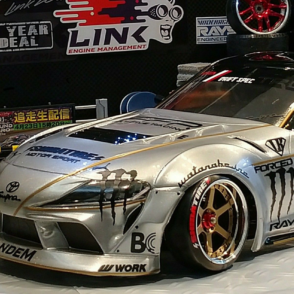 ヨコモ PANDEM GR スープラ A90 ボディ + カッティングステッカー