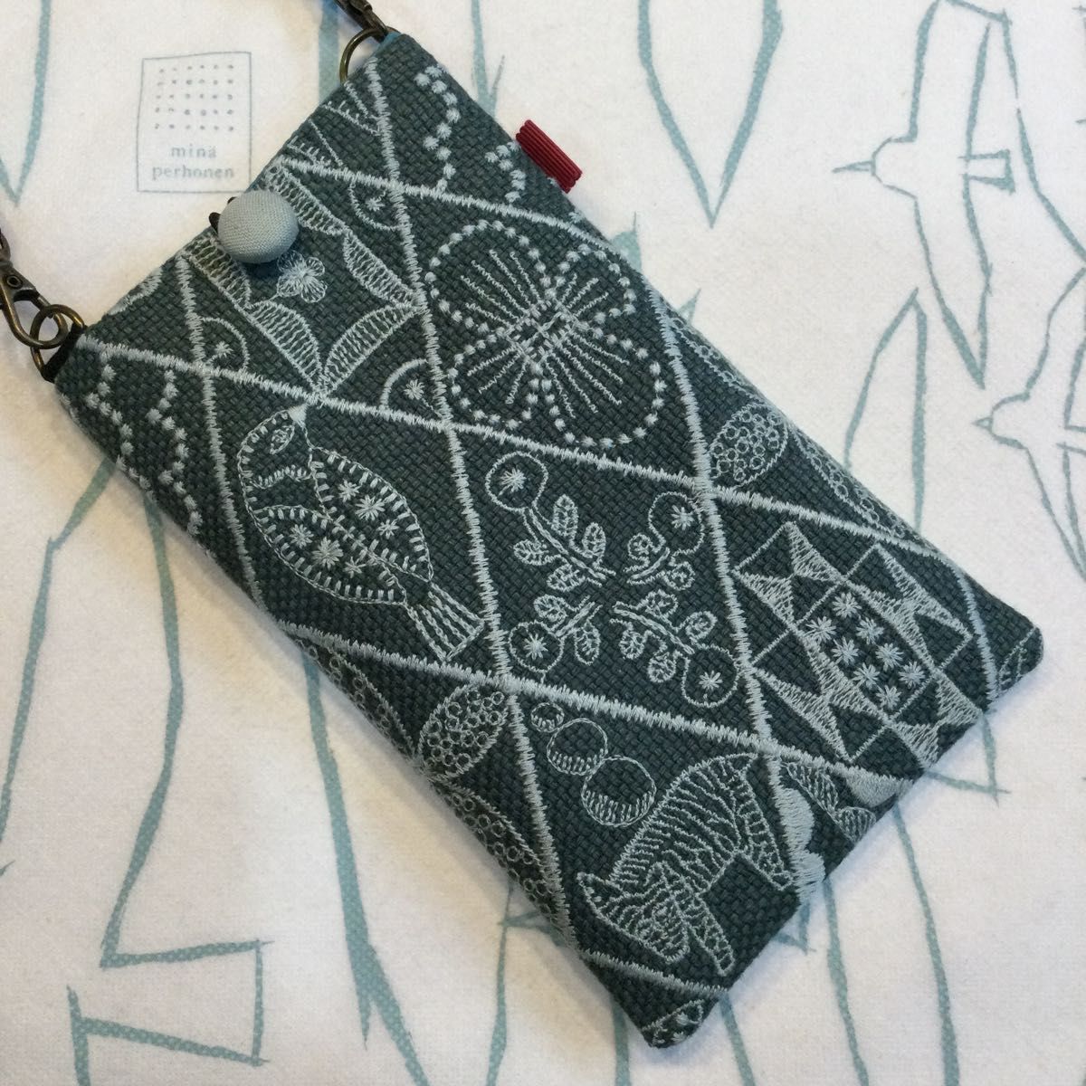 ミナペルホネンsymphony スマホポーチorショルダー ハンドメイド