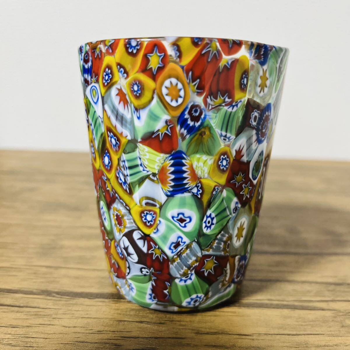 ヴェネチアガラス VRマーク付 ラグーナ ムラーノ グラス ミルフィオリ