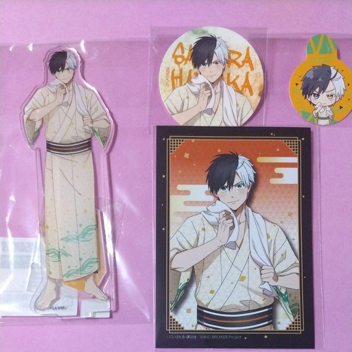 ウィンブレ windbreaker ウィンドブレーカー 極楽湯 コラボ 桜遥